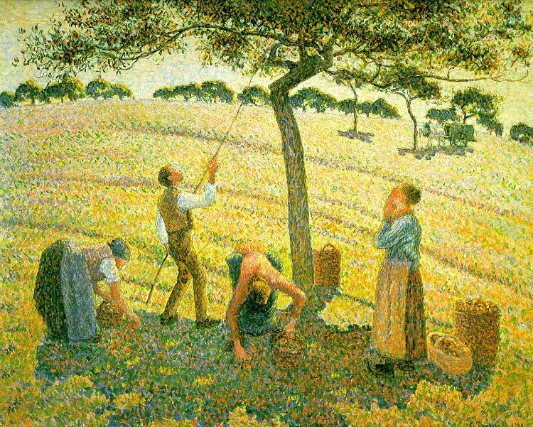 Camille Pissaro Apple Picking at Eragny sur Epte China oil painting art
